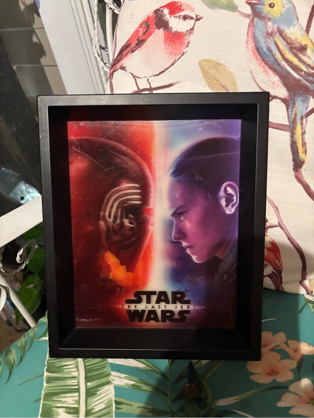 Star Wars Framed Poster - Red & Purple Portrait Split